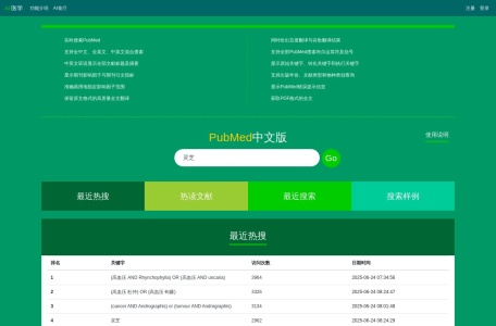 AI医学——PubMed中文版
