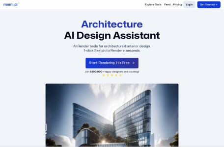 Architecture AI Render(mnml.ai)