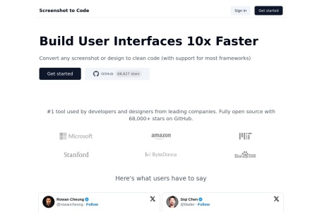 Screenshot to Code